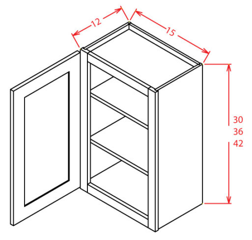 Open Frame Wall Cabinets-Single Door