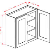 Open Frame Wall Cabinets-Double Door