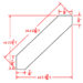 Angle Crown Moulding - 1 3/4