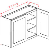 36" High Wall Cabinets-Double Door
